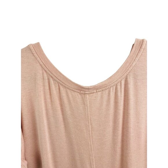 Medium Matty M Women's Pink Soft Short Sleeve Hi Lo Tshirt - Picture 8 of 16